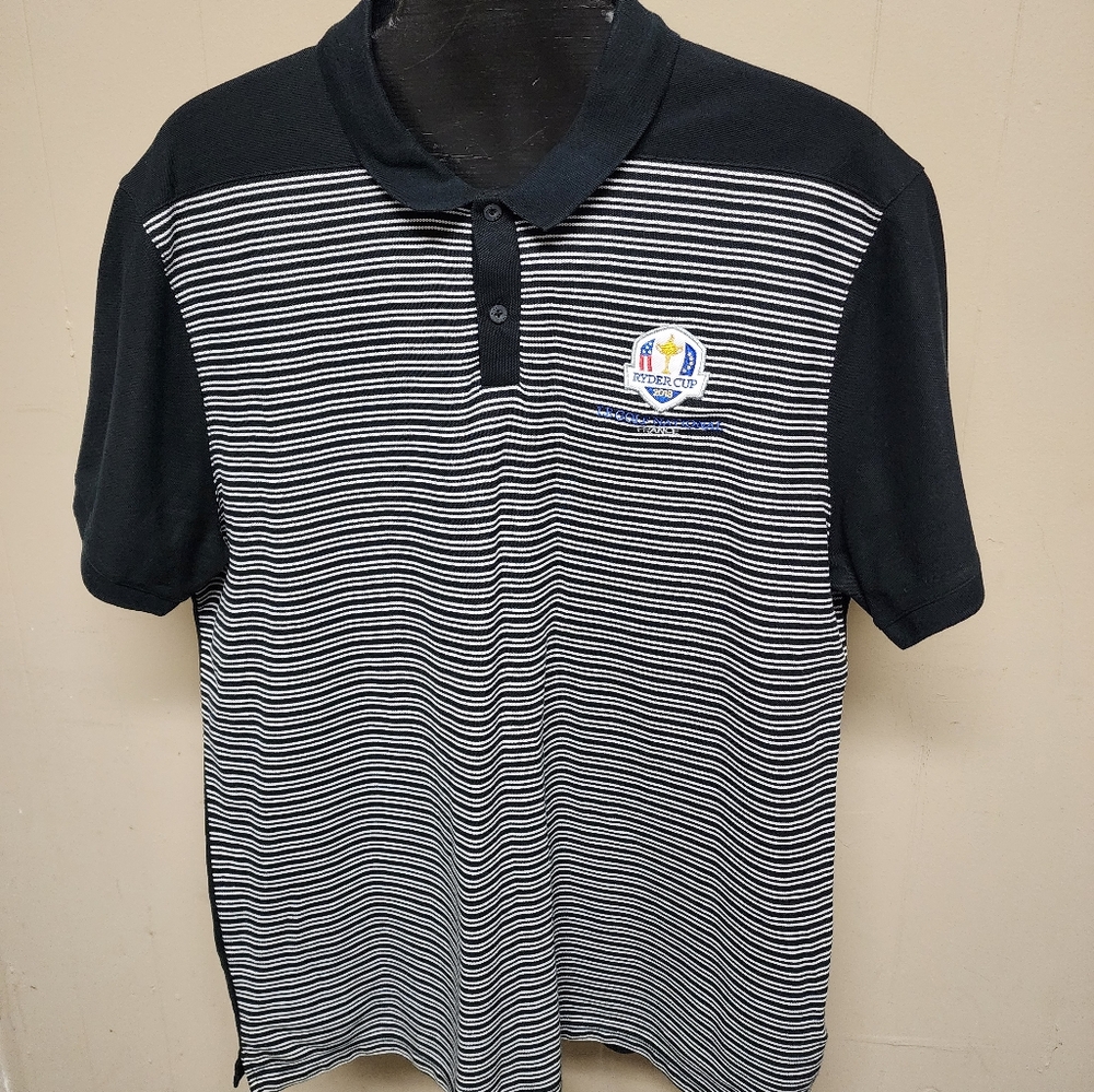 Nike Dri-Fit Men's XL 2018 Ryder Cup Le Golf National France Black Polo Shirt
